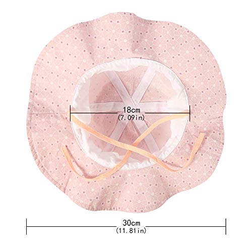 FANTESI de 2 Piezas Sombrero de Protección Solar para Bebé, UPF 50+ UV Ray Baby Summer Hat Sombrero de Protección Solar con Borde Ancho