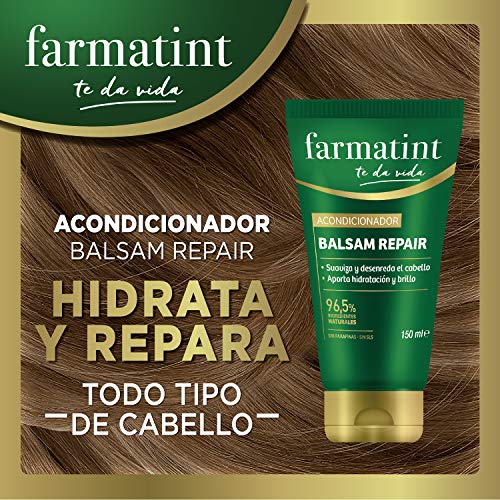 Farmatint Acondicionador, 96.5% ingredientes naturales, suaviza y desenreda el cabello, sin parafinas, sin SLS - 150 ml