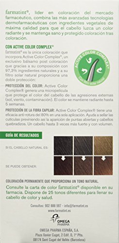 Farmatint Gel 4R Castaño Cobrizo | Color natural y duradero | Componentes vegetales y aceites naturales | Sin amoníaco | Sin Parabenos | Dermatológicamente testado