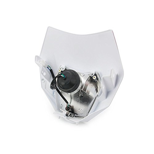 Faros delanteros universales para carenado de calle, máscara de combate, luz de día, luces intermitentes para Honda, Yamaha, Suzuki, Kawasaki KTM, color blanco