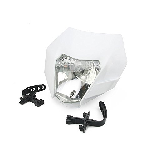 Faros delanteros universales para carenado de calle, máscara de combate, luz de día, luces intermitentes para Honda, Yamaha, Suzuki, Kawasaki KTM, color blanco