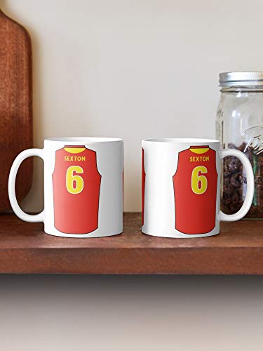 FashionNut Rules Suns Australian Gold AFL Australia Football Coast Alex La Mejor Taza de café de cerámica de mármol Blanco de 11 oz