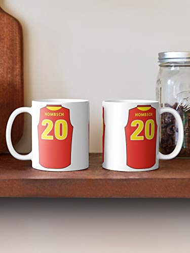 FashionNut Rules Suns Australian Gold AFL Jack Football Coast Hombsch La Mejor Taza de café de cerámica de mármol Blanco de 11 oz