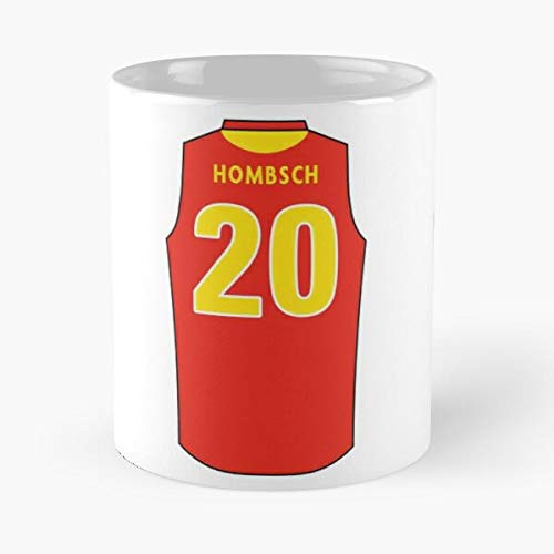 FashionNut Rules Suns Australian Gold AFL Jack Football Coast Hombsch La Mejor Taza de café de cerámica de mármol Blanco de 11 oz