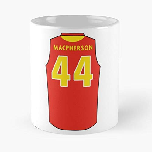 FashionNut Rules Suns Australian Gold Macpherson AFL Darcy Football Coast La Mejor Taza de café de cerámica de mármol Blanco de 11 oz