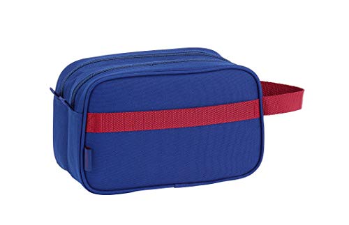 FCB FC Barcelona Accesorio de Viaje- Neceser, Niños, Multicolor, 26x15x12.5