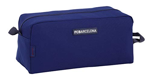 FCB FC Barcelona Estuche Accesorio de Viaje-Neceser, Niños, Azul, 34 cm