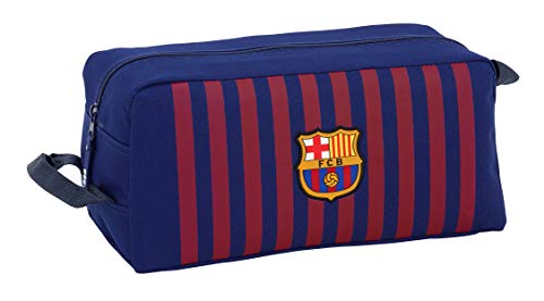 FCB FC Barcelona Estuche Accesorio de Viaje-Neceser, Niños, Azul, 34 cm