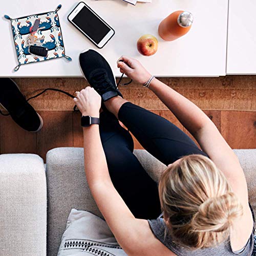 FCZ - Caja organizadora para guardar llaves, monedero, diseño de cangrejos azules