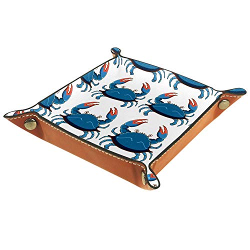 FCZ - Caja organizadora para guardar llaves, monedero, diseño de cangrejos azules