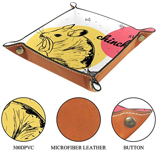 FCZ - Caja organizadora para guardar llaves, monedero, diseño de chinchilla