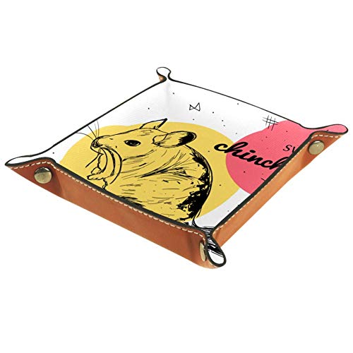 FCZ - Caja organizadora para guardar llaves, monedero, diseño de chinchilla