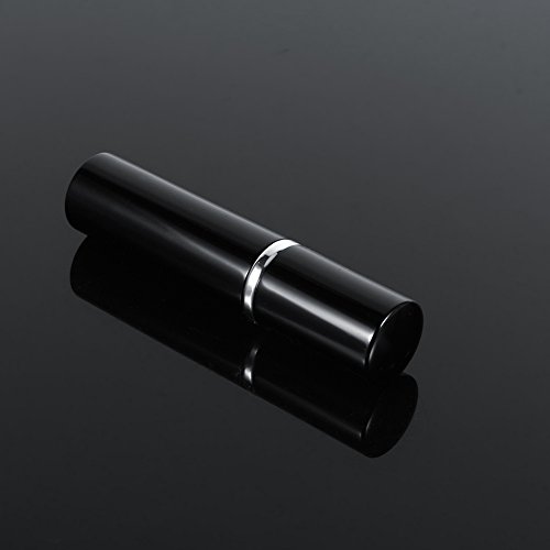 Fditt - Pulverizador de aluminio de 5 ml especializado con fragancia de aluminio, recargable, portátil de viaje, pulverizador de olor para actividades exteriores (negro)