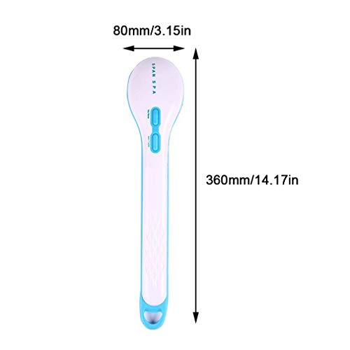 Feketden 5 en 1 Cepillo de masaje, cepillo de baño con ducha eléctrica, cepillo corporal con masaje exfoliante Spin Spa