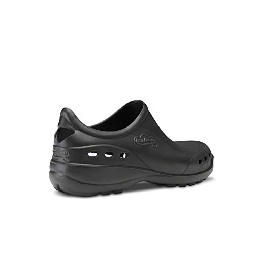 Feliz Caminar - Zapato Sanitario Flotantes Shoes Negro, 40 | Zueco Cerrado Unisex Antideslizantes y Cómodos para Hombre y Mujer | para Trabajo en Industria, Sanidad, Hostelería, Clínicas