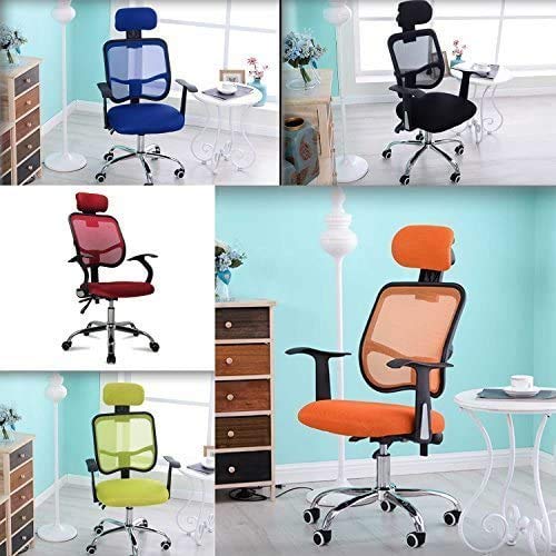 Femor Silla de Escritorio de Oficinam con Respaldo Transpirable, Silla de Escritorio Ergonómica con Reposacabezas, Soporte Lumbar Ajustable, Altura Ajustable, Carga Máxima 130 kg, Negro