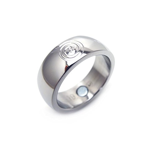 Feng Shui Suerte Anillo con imán de neodimio Energía Espiral Promoción de éxito y Prosperidad Energetix 4you Anillo magnético de energía Fortune No 022
