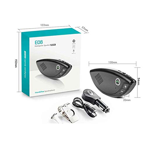 Fengyuanhong Receptor Bluetooth Coche Parasol Aire Acondicionado Outlet Manos Libres de Llamadas del Amplificador uno Botón Respuesta MP3 Player