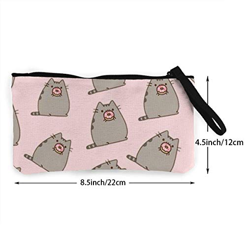 Fenmeegy Bunny Party Cute Canvas Change Cash Coin Purse, Make Up Bag, Bolso para teléfono móvil con asa Monedero Bolso para cambio