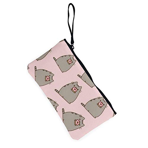 Fenmeegy Bunny Party Cute Canvas Change Cash Coin Purse, Make Up Bag, Bolso para teléfono móvil con asa Monedero Bolso para cambio