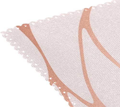 FFY Go - Manteles Individuales, diseño de mármol de Oro Rosa, Antideslizantes, Resistentes al Calor, decoración de Navidad, 4 Unidades