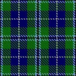 Fhdang Decor Scottish Clan Douglas Tartan de poliéster cepillado para árbol de Navidad Decoraciones de Navidad para interiores y exteriores, 36 pulgadas