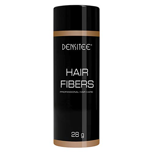 Fibras Capilares Color Rubio Oscuro 28 gr Queratina Caida de Cabello Keratin Fibers Perdida de Cabello Hombres y Mujeres Retoca Raices y Canas Disimula al Instante Calvicie DENSITEE