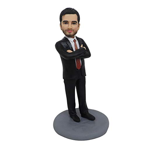 Figura de arcilla de polímero bobponheads groupon que se parecen a ti fabricante de estatuillas 3d escultura proveedores de toppers de pastel equipo de artistas de china