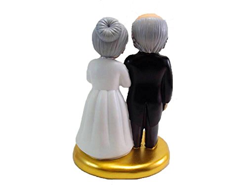 Figura tarta bodas de oro 50 aniversario GRABADA figuras PERSONALIZADA para pastel o regalo
