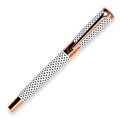 FILOU Bolígrafo premium roller recargable ideal para regalo mujer | incluye caja o estuche a juego | satisfacción garantizada | o Modelo Polka Dots