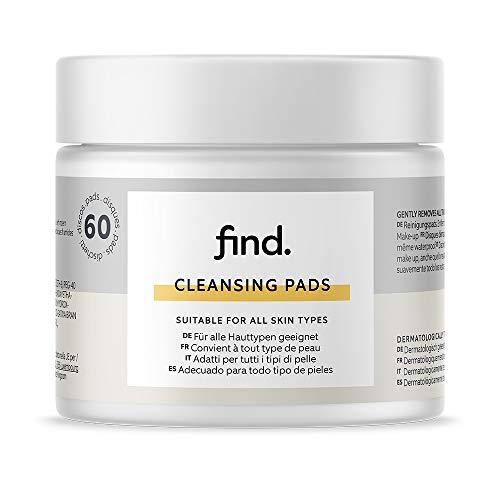 FIND - Almohadillas desmaquilladores resistente al agua, 4 x 60 (240 almohadillas)