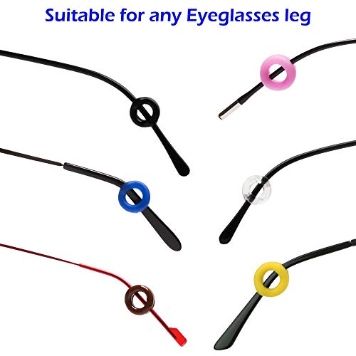 FineGood 12 pares de retenedores de gafas, silicona antideslizante para gafas de sol gafas de lectura