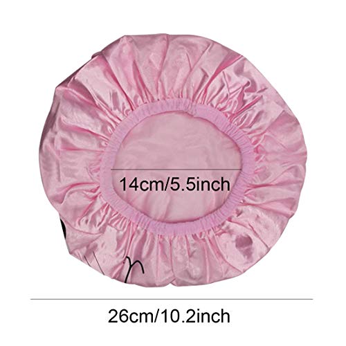 FineInno 3 Piezas Infantil Gorros de Ducha de Niña Kids Shower Cap Gorro de Baño Elástico Bath Hat con Doble Capa Impermeable Reutilizable