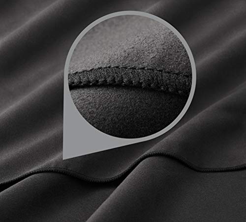 Fit-Flip Toalla de Microfibra – en 11 Colores, 8 tamaños – compacta, Ultraligera y de Secado rápido – Microfibra Toalla – Toalla de Viaje y Toalla Microfibra Gimnasio (2X 40x80cm Negro + 1 Bolsa)