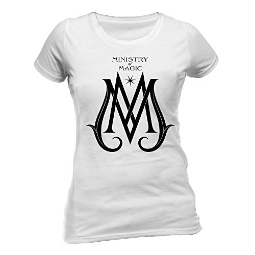 Fitted T-Shirt (Women-M) Ministry Deco Logo (White)