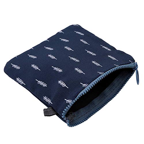 Flamingo Floral Printing Sanitary Napkins Bag Zipper Comestic Bags Pouch Organizer Holder for Women and Girls, Color 3