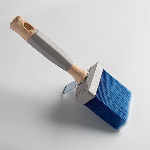 Fleur Paint 14001 - Brocha (fibra sintetica, 3 cm x 7 cm) color azul y blanco