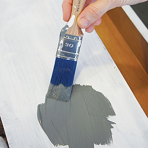 Fleur Paint 14004 - Brocha (fibra sintetica, 1,5 cm x 5 cm) color azul y blanco