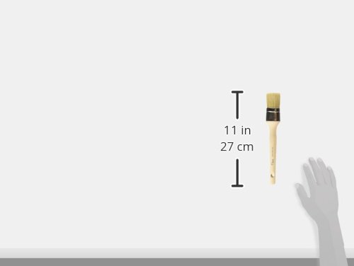 Fleur Paint 14024 - Brocha para cera (Nº 22, pelo de cerda) color azul y blanco