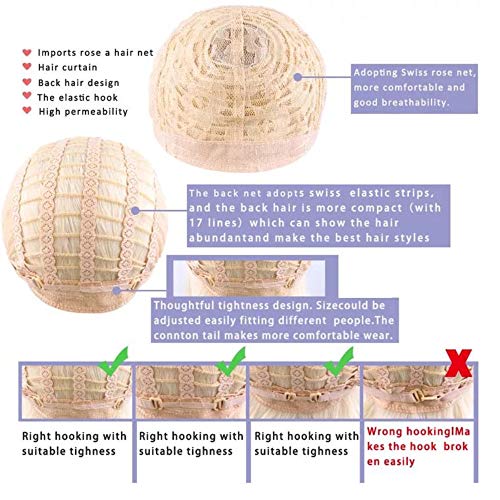 Fleurapance - Peluca de mujer supernatural y corta, de longitud media, de estilo Bobo, resistente al calor y sintético, como el pelo real, con un pony atractivo y moderno