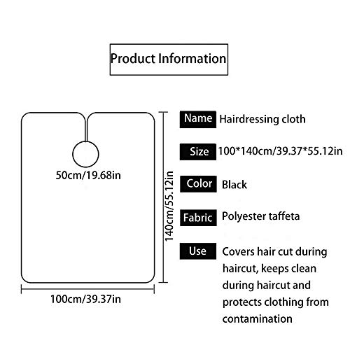 Fleymu Capas de Peluquería con Cepillos de Cuello Capas de Peluquería Delantal Impermeable Peluqueria Capa de Ajustable Profesional Salon Adecuado para Corte de Pelo Adultos, Peluqueria,Tinte y Mechas