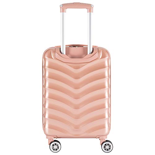 Flight Knight Maleta De Mano 55x35x20 cm Compatible con Vueiling, Iberia, RyanAir, Easyjet, Air Nostrum, Air Europa Entre Muchas Otras! Maleta Cabina 8 Ruedas ABS Maleta Trolley Ligera