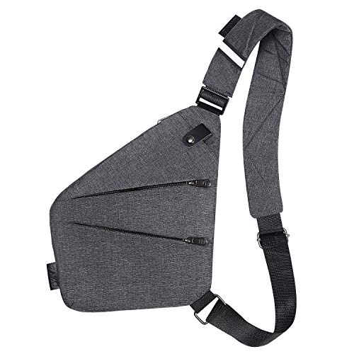 flintronic Sling Hombro Mochilas, Mochila Crossbody para Exterior Repelente al Agua, Lona Antirrobo Paquete de Cofre Militar Multiuso para Viajes, Excursiones, Deportes al Aire Libre