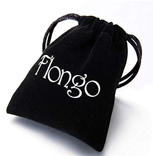 Flongo Pulseras para Parejas, His Queen y Her King, Acero Inoxidable Pulseras de Amor, Color Negro Oro Rosa, Los Enamorados Regalo para San Valentín/Navidad, Un par…