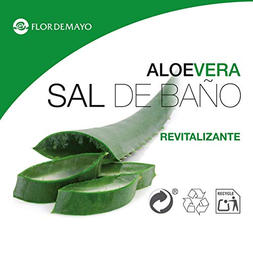 Flor de Mayo, Sal y mineral para baños (Aloe Vera) - 650 gr.