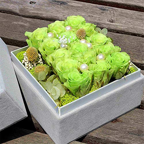 Flor Preservada Caja de regalo de flores eternas de rosas Flor creativa hecha a mano for enviar novia Navidad, día de San Valentín, aniversario de regalo de cumpleaños para el día de San Valentín Cump