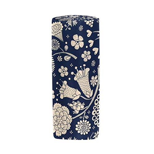 Flores Seamless Patern Pencil Case Oficina Portalápices Bolsa Bolsa Bolsa Lápiz Papelería Bolsa Cosmética