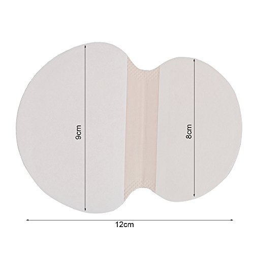 FlowersSea 60PCS Almohadillas para Sudor Absoeción de Axilas Desechable Antitranpirante Axilas Guardia Hoja Anti Sudor Olor