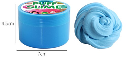 Fluffy Slime Kit-2Pack de Fluffy Floam Slime Putty,Clay Playdough,Rubber Mud para Niños y Adultos Stress Relief Toy No Borax,ideal para ejercicios de mano y dedos(incluye 1Pack de Colorful Foam Balls)