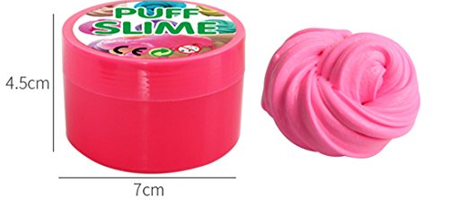 Fluffy Slime Kit-2Pack de Fluffy Floam Slime Putty,Clay Playdough,Rubber Mud para Niños y Adultos Stress Relief Toy No Borax,ideal para ejercicios de mano y dedos(incluye 1Pack de Colorful Foam Balls)